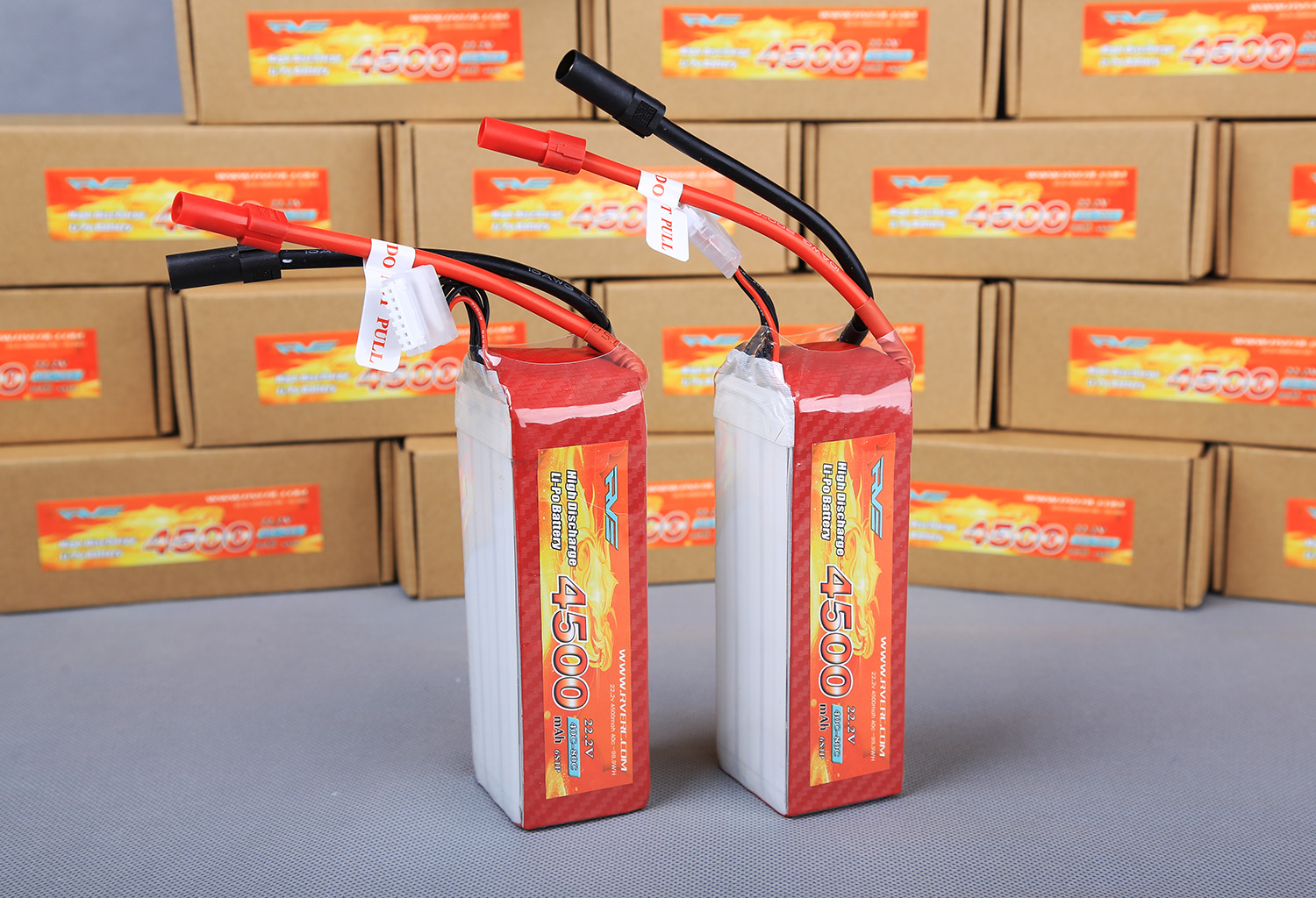RVE 22.2V 4500MAH 40C F3C比赛定制款高性能锂电池(图1)