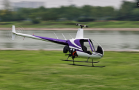 细节极其丰富的R22直升机